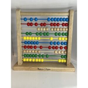 Melissa & Doug Wooden Abacus Counting Toy Classic Math Learning Educational Toy